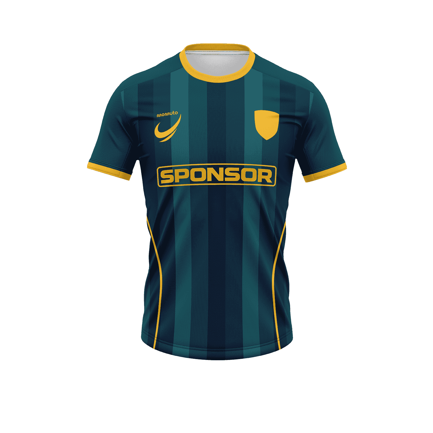 THE CASCADE — maillot de foot personnalisé à rayures dégradées, personnalisable en 3D