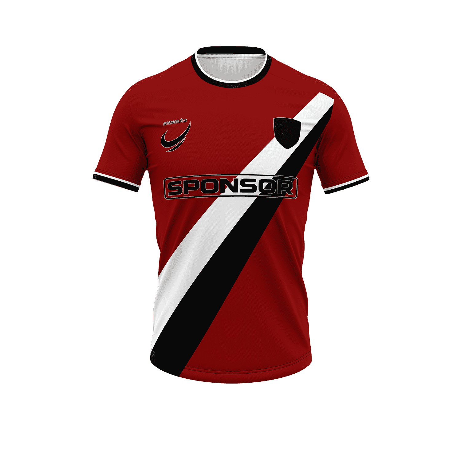 THE CROSSBAND — maillot de foot personnalisé à bande diagonale, personnalisable en 3D