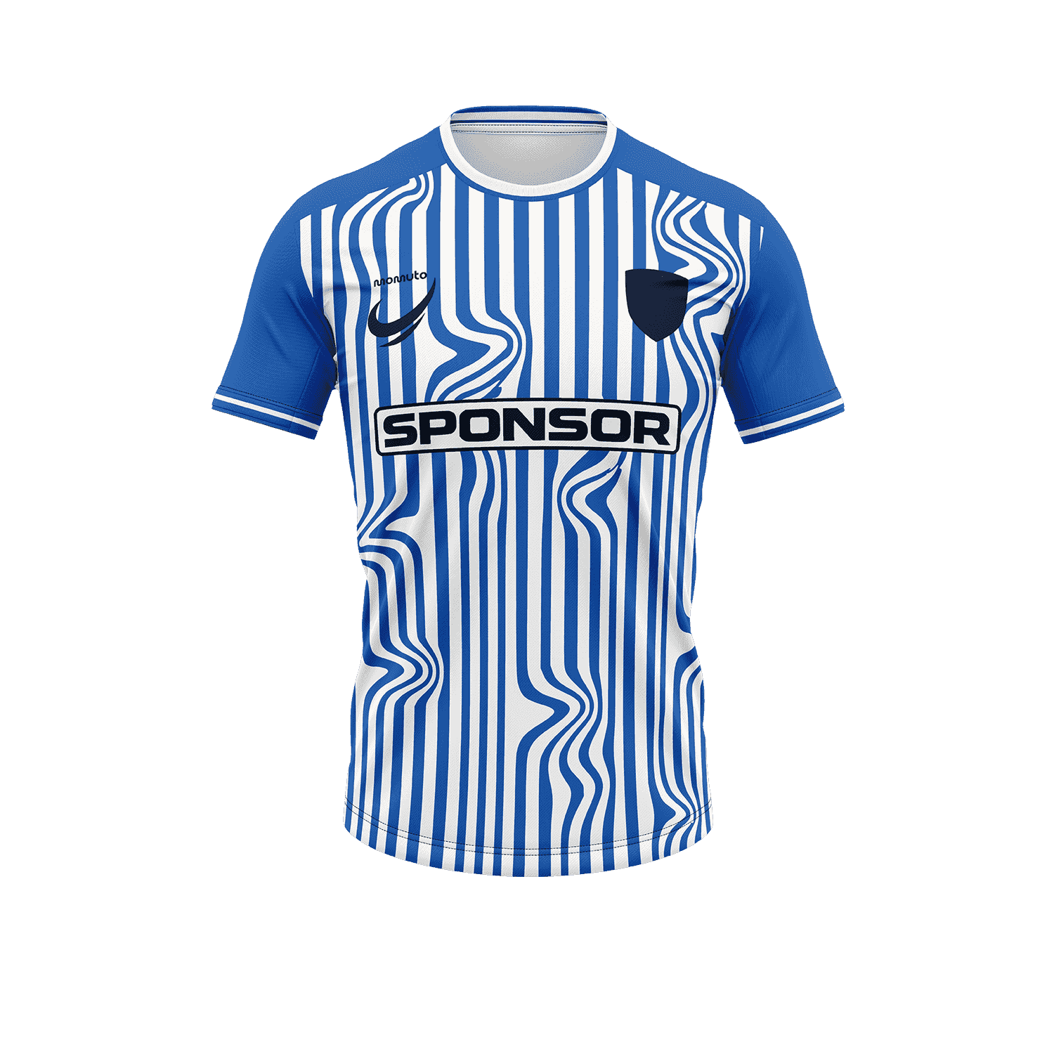 THE WARP — maillot de foot personnalisé à rayures déformées, personnalisable en 3D
